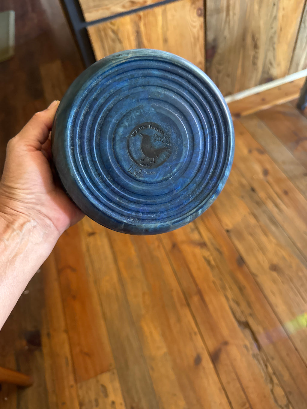 Silver Maple Nevada Blue Bowl